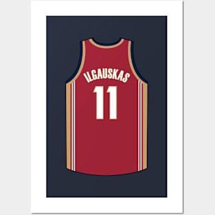 Zydrunas Ilgauskas Cleveland Jersey Qiangy Posters and Art